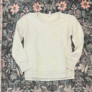 90 Degree By Reflex Heather Gray Sweatshirt
